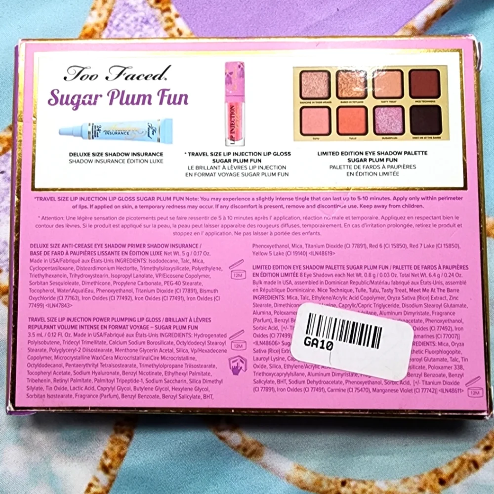 TOO FACED SUGAR PLUM FUN LIMITED EDITION MAKEUP COLLECTION NEW - Picture 3 of 9